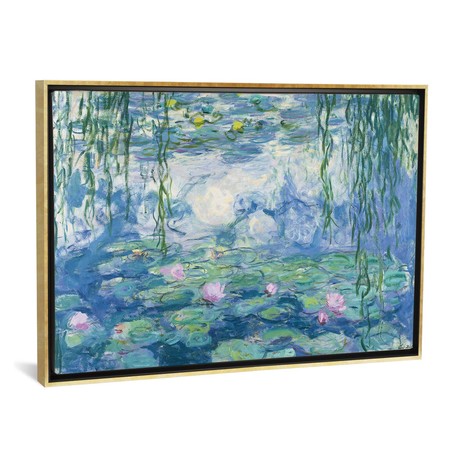 Waterlilies, 1916-19 // Claude Monet (18"W x 26"H x 0.75"D)