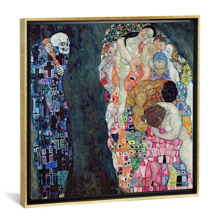 Death And Life, c.1911 // Gustav Klimt (18"W x 18"H x 0.75"D)