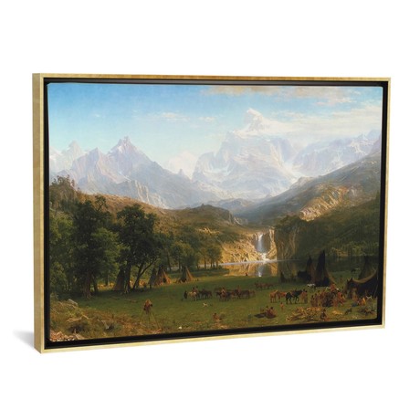 Rocky Mountains, Lander's Peak, 1863 // Albert Bierstadt (18"W x 26"H x 0.75"D)