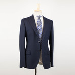 Belvest // Wool 2 Button Sport Coat // Oxford Blue (US: 56R)