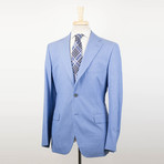 Belvest // Cotton 3/2 Button Sport Coat // Blue (Euro: 52R)
