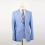 Belvest // Cotton 3/2 Button Sport Coat // Blue (Euro: 48S)