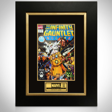 Infinity Gauntlet #1 // Stan Lee Signed Comic // Custom Frame (Signed Comic Book Only)