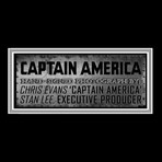 Captain America // Chris Evans + Stan Lee // Custom Frame