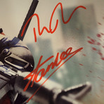 Deadpool Finger // Ryan Reynolds + Stan Lee Signed Photo // Custom Frame