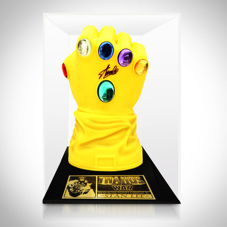 Infinity Gauntlet Prop // Stan Lee Signed // Custom Museum Display (Signed Gauntlet Only)