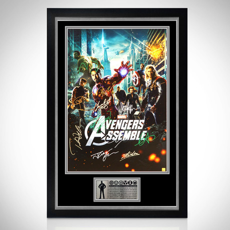 Avengers // Cast Signed Poster // Custom Frame