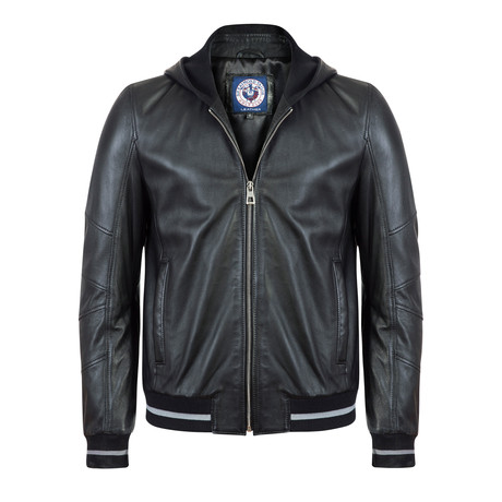 Seagoer Leather Jacket // Black (XL)