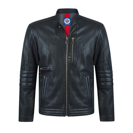 Striker Leather Jacket // Black (S)