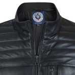 Tag Leather Jacket // Black (M)