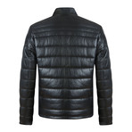 Tag Leather Jacket // Black (S)