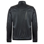 Shooter Leather Jacket // Black (S)