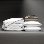 Classic Cool + Crisp Perfect Bedding Bundle // White Goose Down // Sandy Taupe (Cal King)