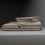 Classic Cool & Crisp 100% Cotton Percale Duvet Cover Set // Sandy Taupe (King/Cal King)