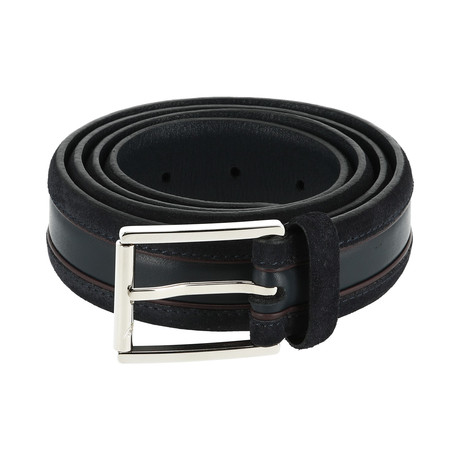 Striped Belt // Dark Blue + Black (Euro: 80)