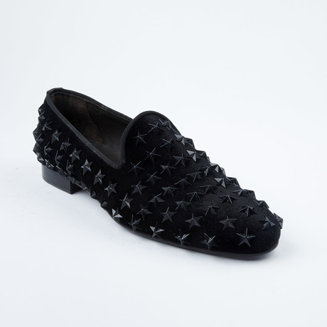 Star-Studded Slip-On Loafer // Black (Euro: 40)