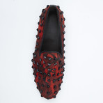 Star-Studded Slip-On Loafer // Black + Red Camo (Euro: 42)