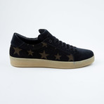 Star-Patten Lace-Up Sneaker // Black + Tan (Euro: 40)