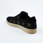 Star-Patten Lace-Up Sneaker // Black + Tan (Euro: 42)