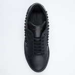 Star-Studded  Lace-Up Sneaker // Black (Euro: 40)