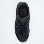 Star Studded Lace-Up Sneaker // Black Camo (Euro: 41)