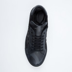 Star Print Lace-Up Sneaker // Black (Euro: 40)