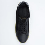 Suede Lace-Up Sneaker // Black + Tan (Euro: 40)