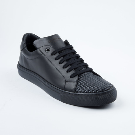 Studded  Lace-Up Sneaker // Black (Euro: 40)