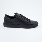 Studded  Lace-Up Sneaker // Black (Euro: 42)