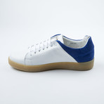 Two=Tone Lace-Up Sneaker // White + Blue (Euro: 40)