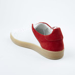 Two=Tone Lace-Up Sneaker // White + Red (Euro: 42)