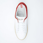 Two=Tone Lace-Up Sneaker // White + Red (Euro: 42)