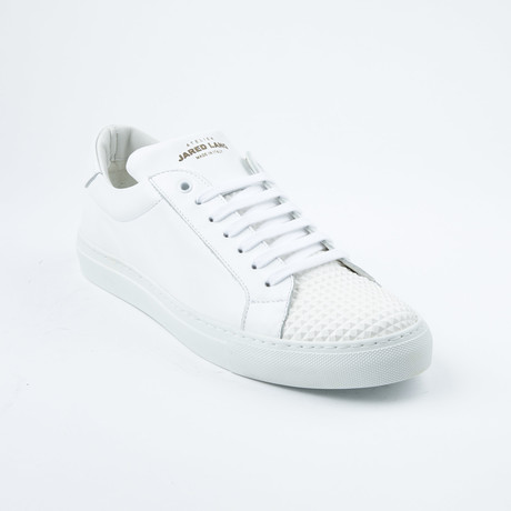 Studded-Top Lace-Up Sneaker // White (Euro: 42)