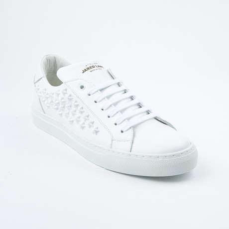 Star-Studded Lace-Up Sneaker // White (Euro: 40)