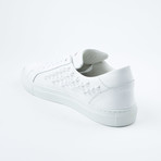 Star-Studded Lace-Up Sneaker // White (Euro: 42)