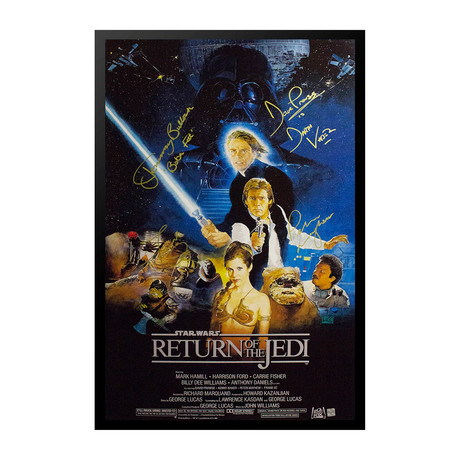 Signed + Framed Poster // Star Wars Episode VI: Return of the Jedi