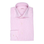Nicholas Striped Dress Shirt // Pink (US: 17R)
