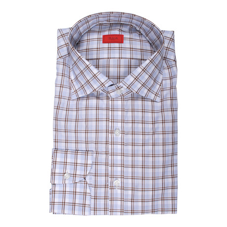 Vincenzo Checkered Dress Shirt // Blue (US: 15R)