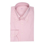 Isaia // Liborio Striped Dress Shirt // Pink (US: 16.5R)