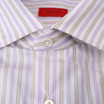 Coppola Striped Dress Shirt // Purple (US: 15R)