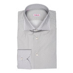Cafaro Paterned Dress Shirt // White (US: 17R)
