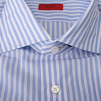 Valachi Striped Dress Shirt // Blue (US: 15R)