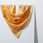 Flower Garden in Chosun Dynasty Scarf // Orange