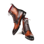 Burnished Leather Lace-Up Boots // Brown (Euro: 45)