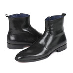 Leather Side Zipper Boots // Black (Euro: 41)
