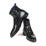 Leather Side Zipper Boots // Black (Euro: 45)