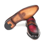 Dual Tone Loafers // Brown + Bordeaux (Euro: 43)