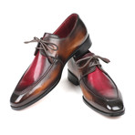 Dual Tone Apron Derby Shoes // Brown + Bordeaux (Euro: 42)