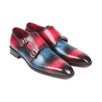 Captoe Double Monkstraps // Blue + Fuxia (Euro: 39)