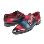 Captoe Double Monkstraps // Blue + Fuxia (Euro: 39)